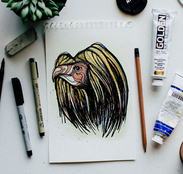 Designer-Draws-One-Animal-Per-Day-for-Newborn-Son7__605