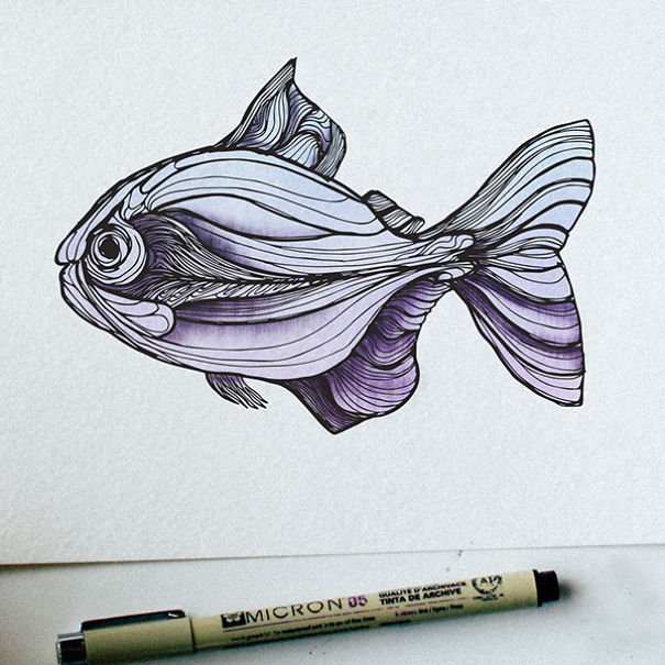 Designer-Draws-One-Animal-Per-Day-for-Newborn-Son9__605
