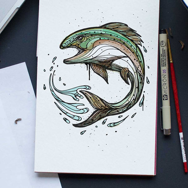 Designer-Draws-One-Animal-Per-Day-for-Newborn-Son__605